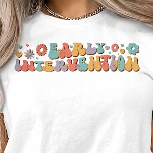 Early Intervention Groovy SVG PNG, School Intervention Specialist Svg, Back to school SVG, 1st day of School Elementary Interventionist Svg