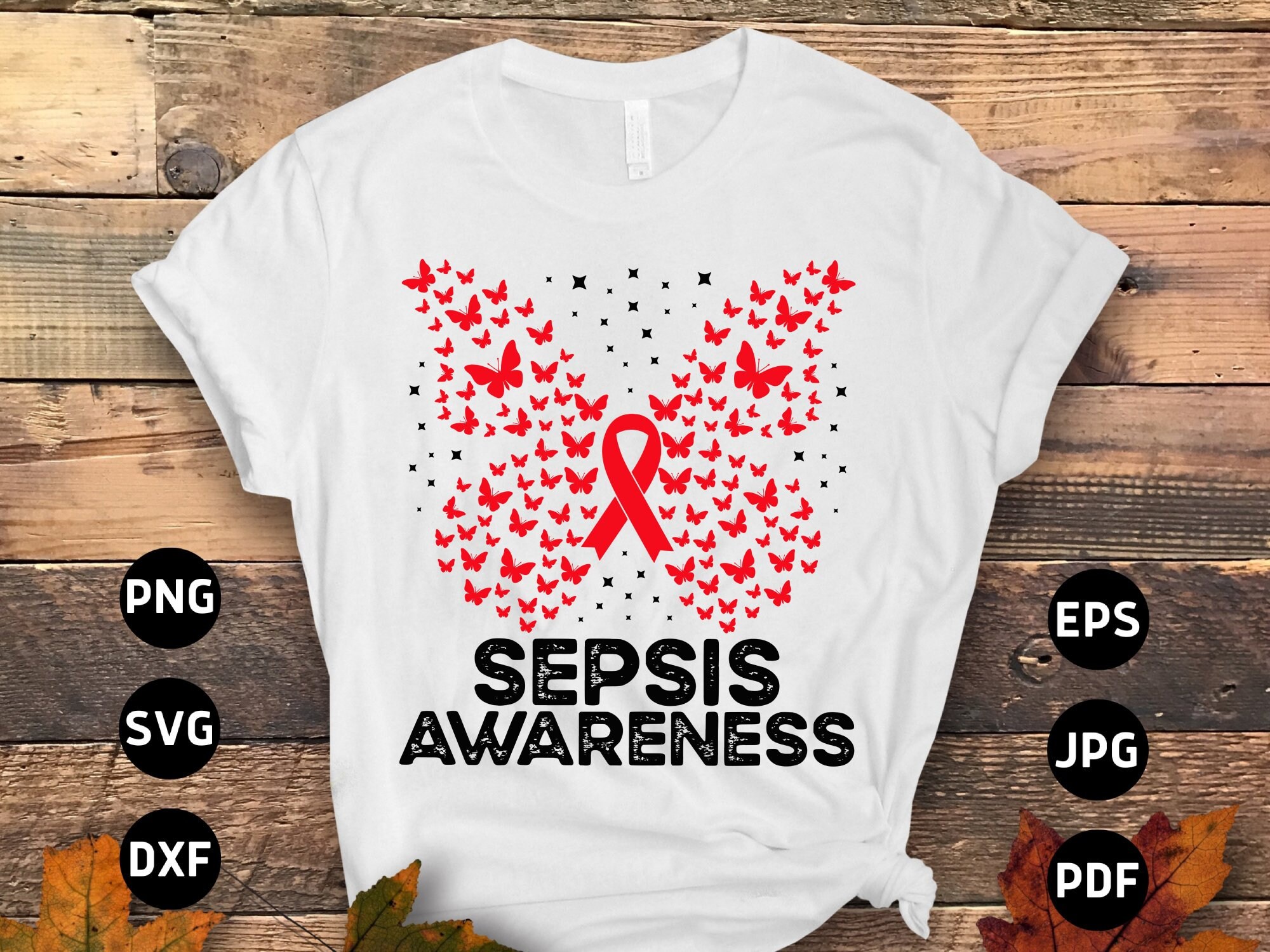 Sepsis Ribbon Color Sepsis Awareness Svg Png, Butterfly Sepsis Svg, Bloodstream Infection ...