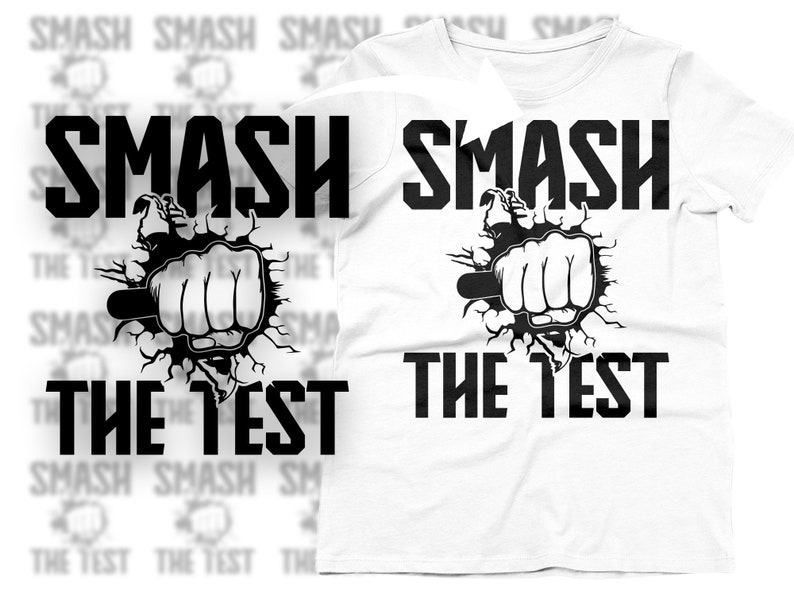 Test Day Svg Png, Smash the Test Svg, Testing Day Svg, State Testing Svg Cricut File Sublimation Design image 2