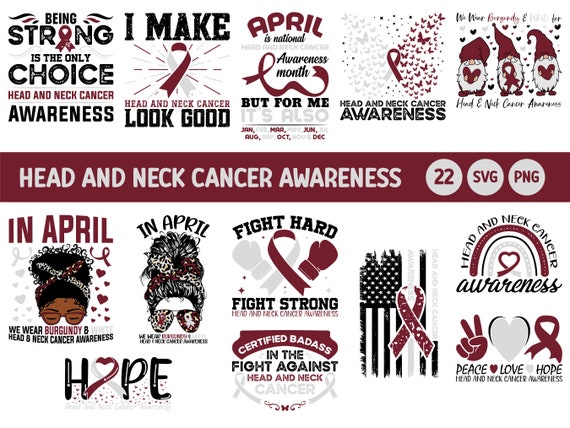 Burgundy White Peace Love Hope Head Neck Cancer Awareness T-Shirt Burgundy White Peace Love Hope Head Neck Cancer Awareness T-Shirt