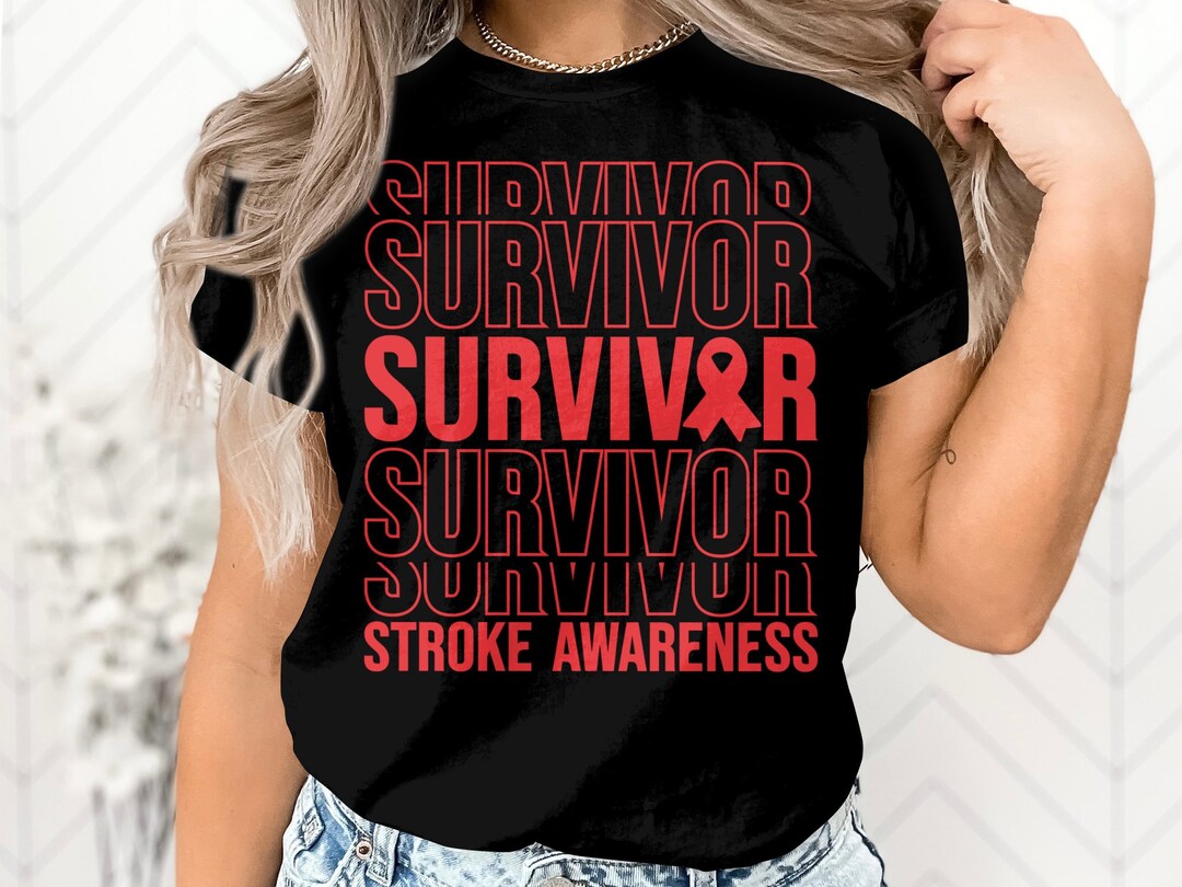 Stroke Survivor Svg, Stroke Awareness Svg Png, Red Ribbon Svg Cricut ...