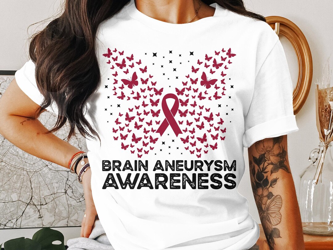 Brain Aneurysm Awareness Svg Png, Brain Aneurysm Butterfly Svg ...