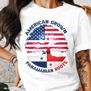Panamanian American Png, Panama Png Sublimation, Panamanian Roots Flag Png, Panamanian Sublimation Files