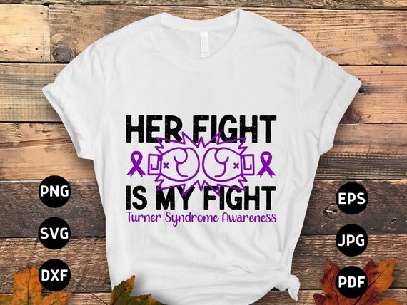 Her Fight Is My Fight T-Shirt Purple Ribbon Awareness Shirt Her Fight Is My Fight T-Shirt Purple Ribbon Awareness Shirt