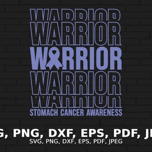 Stomach Cancer Warrior Svg, Stomach Cancer Awareness Svg Png, Periwinkle Ribbon Svg Cricut Sublimation Design