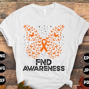 FND Awareness Svg Png, Butterfly FND Svg, Functional Neurological Disorder Svg Cricut Sublimation