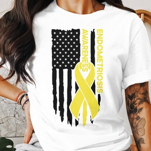 Endometriosis Awareness Svg Png, Endometriosis Flag Svg, Yellow Ribbon Svg Cricut Sublimation Design