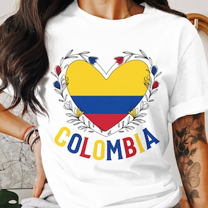 Colombian Flag Png, Colombiana Png, Colombia Png Design, Colombia Flag Love Png Sublimation, Colombia Flag Heart Png Image