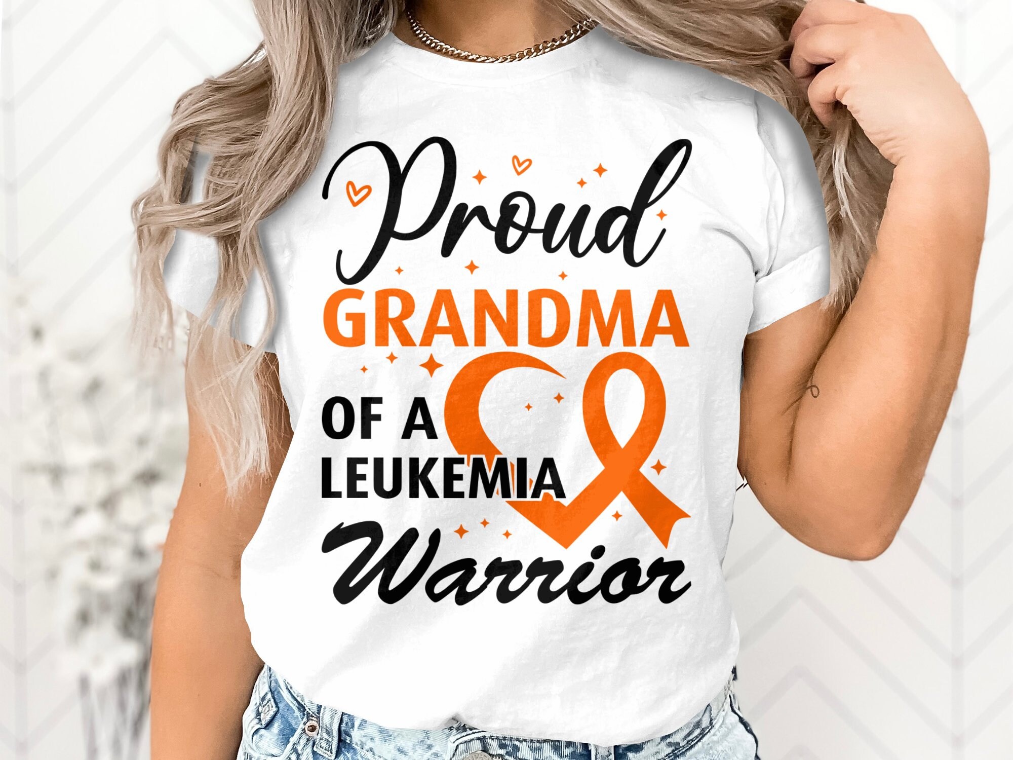 Leukemia Awareness Shirts  My Grandma Is My Hero Support Tee