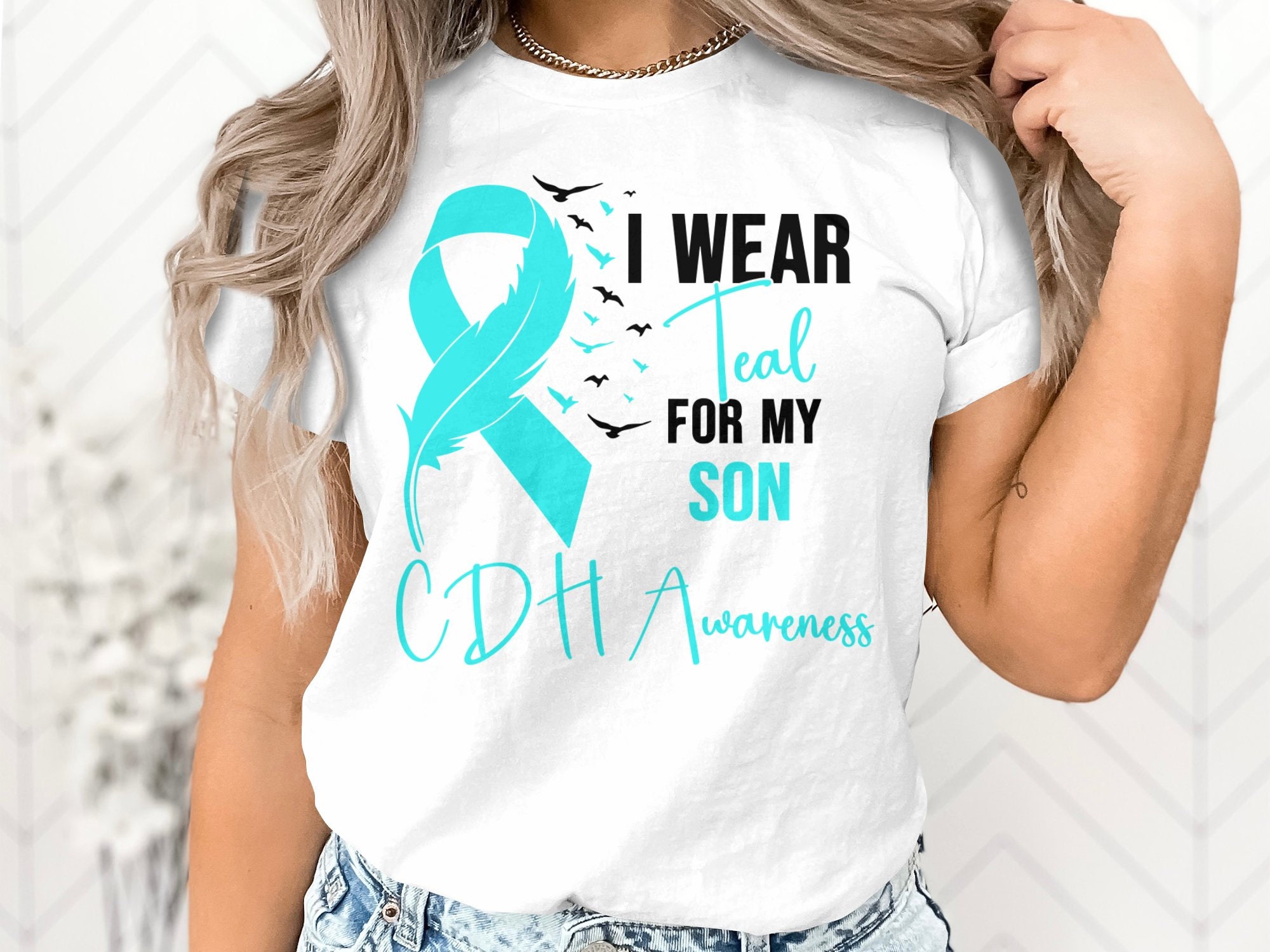 CDH Awareness Svg Png, I Wear Teal for My Son Svg, Congenital ...