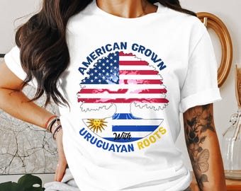 Uruguayan American Png, Uruguay Flag Png, Uruguayan Roots Png File, Uruguayan Gifts Png Sublimation Designs