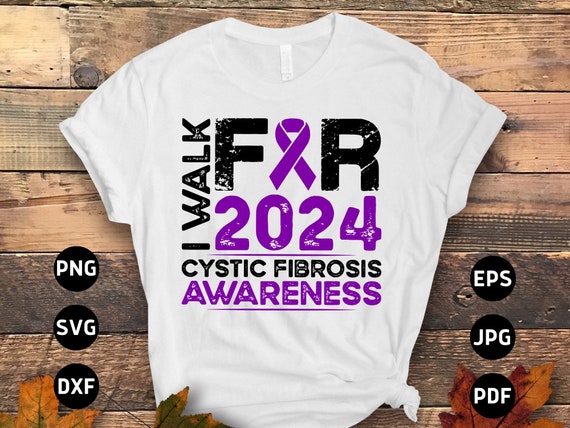 Fight Cystic Fibrosis Awareness Distressed T-Shirt Fight Cystic Fibrosis Awareness Distressed T-Shirt
