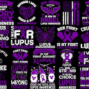 Lupus Awareness Svg Png Bundle, Lupus Svg, Lupus Warrior Png, Lupus
