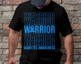 Diabetes Awareness Svg Png, Diabetes Warrior Svg, Blue Ribbon Svg, Type 1 Diabetes T1D Awareness Svg Cricut Sublimation Design