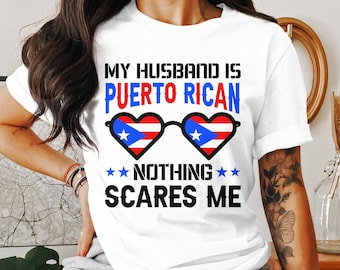 Puerto Rican Husband Png, Puerto Rico Wife Png, Puerto Rican Flag Png Sublimation Designs