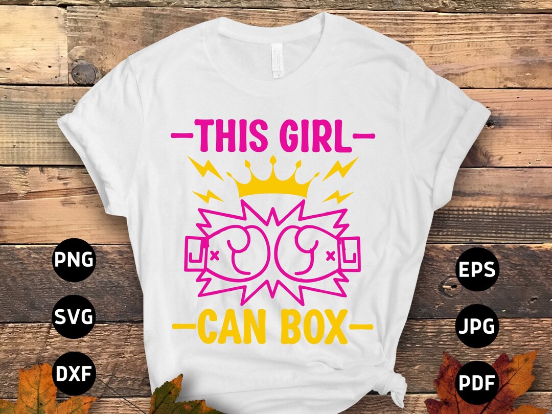 Boxen Mädchen SVG Png, dieses Mädchen kann Boxen, lustige Boxen