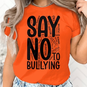 Unity Day Svg Png, Kind Say No To Bullying Svg Png, Anti Bullying Svg Cricut Ready to Press Sublimation Design