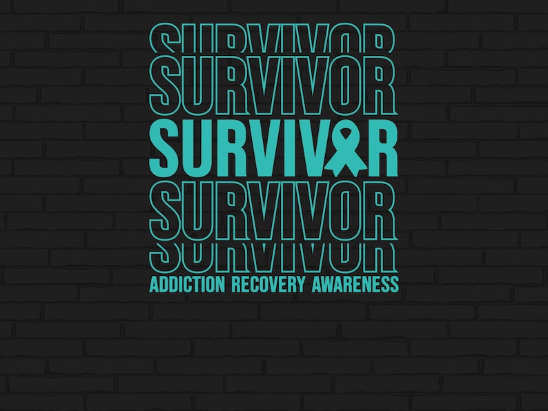Recovery Ribbon Vector Addiction Recovery Survivor Svg, Addiction Recovery Awareness Svg Png ...
