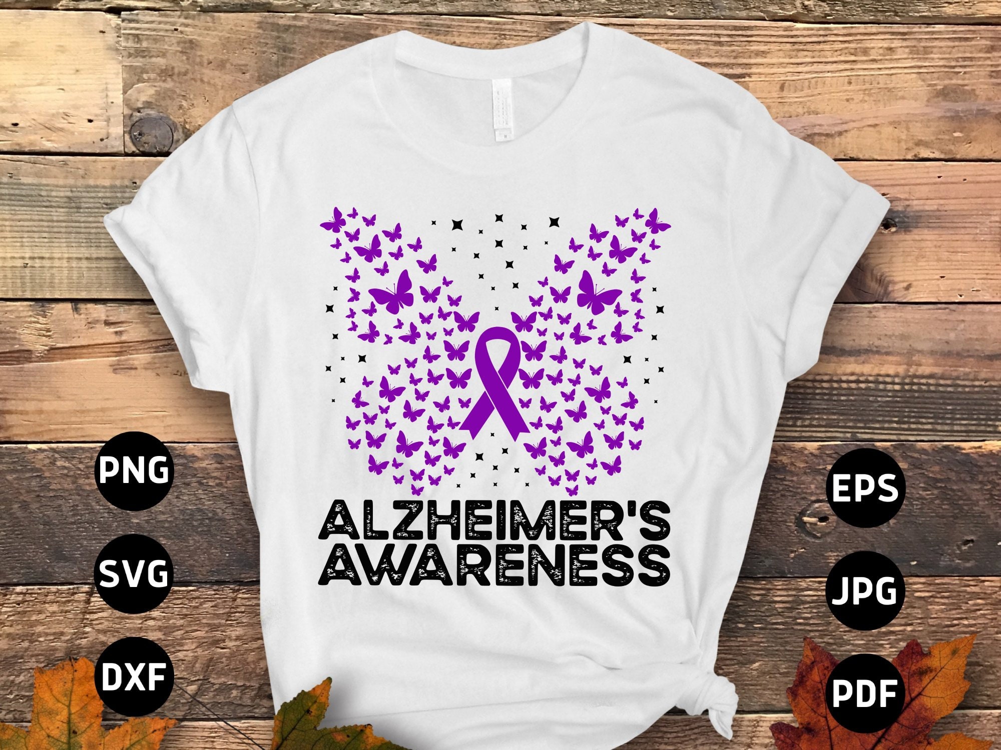 Alzheimer's Awareness Svg Png Alzheimer's Butterfly - Etsy