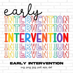 Early Intervention SVG PNG, School Intervention Specialist Svg, Back to school SVG, 1st day of School Elementary Interventionist Svg Png