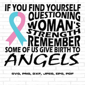 Pregnancy and Infant Loss Awareness Svg Png, Infant Loss Awareness Svg, Pink and Blue Ribbon Svg Cricut Sublimation Design