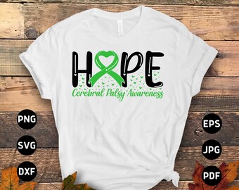Cerebral Palsy Awareness Svg Png, My Hero Has Cerebral Palsy Svg, Green ...
