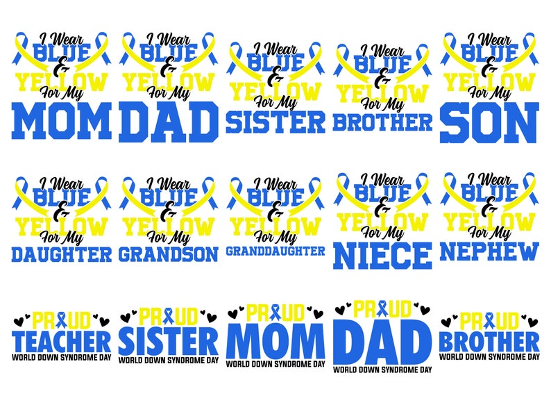 Down Syndrome Awareness Svg Bundle, Down Syndrome Awareness Png Bundle ...