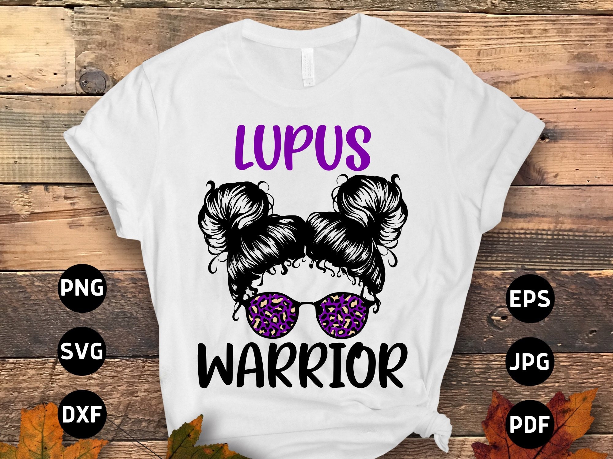 Lupus Awareness Kids Svg Png, Lupus Warrior Svg, Support Lupus Purple Ribbon Svg Cricut File Sublimation Design