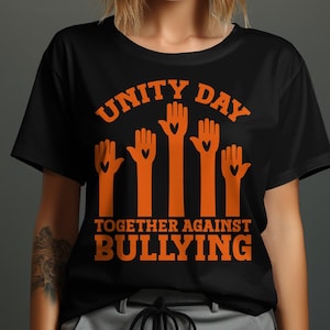 Unity Day Svg Png, Unity Day Together Against Bullying Svg Png, Anti Bullying Svg Cricut Ready to Press Sublimation Design