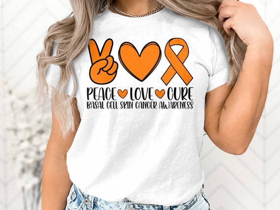 Peace Love Cure Ribbon Multiple Sclerosis Awareness Costume T-Shirt Peace Love Cure Ribbon Multiple Sclerosis Awareness Costume T-Shirt