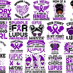 Lupus Awareness Svg Png Bundle, Lupus Svg, Lupus Warrior Png, Lupus