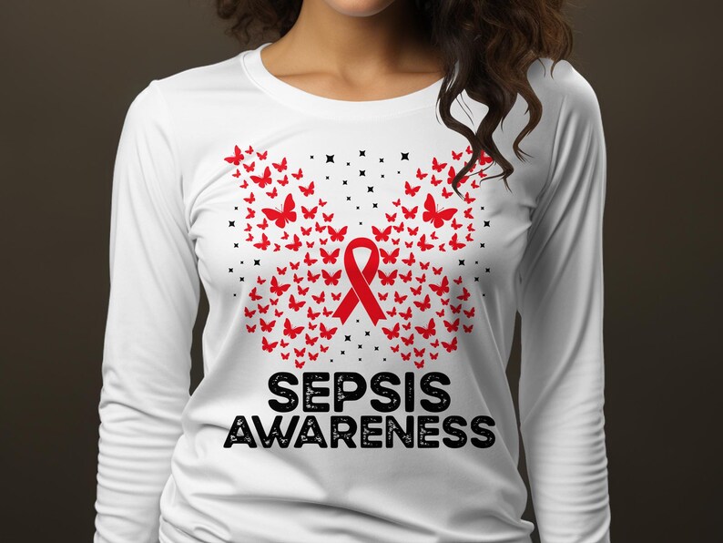 Sepsis Lettering Sepsis Awareness Svg Png, Butterfly Sepsis Svg, Bloodstream Infection ...