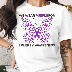 Epilepsy Awareness Svg Png, We Wear Purple for Epilepsy Awareness ...