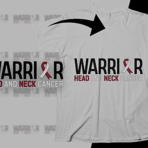 Head and Neck Cancer Awareness Svg Png, Head and Neck Cancer Warrior Svg, Burgundy White Ribbon Svg Circut Sublimation Design