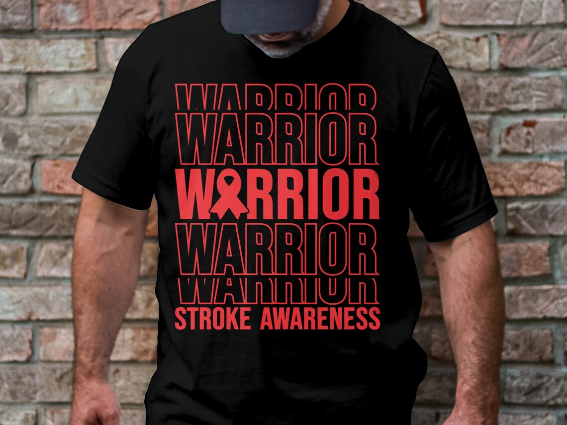 Stroke Warrior Svg, Stroke Awareness Svg Png, Red Ribbon Svg Cricut ...