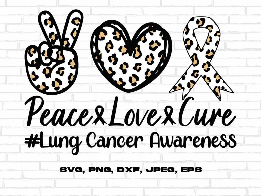Lung Cancer Awareness Svg Png, Lung5 Svg, White Ribbon Svg, Lung Cancer