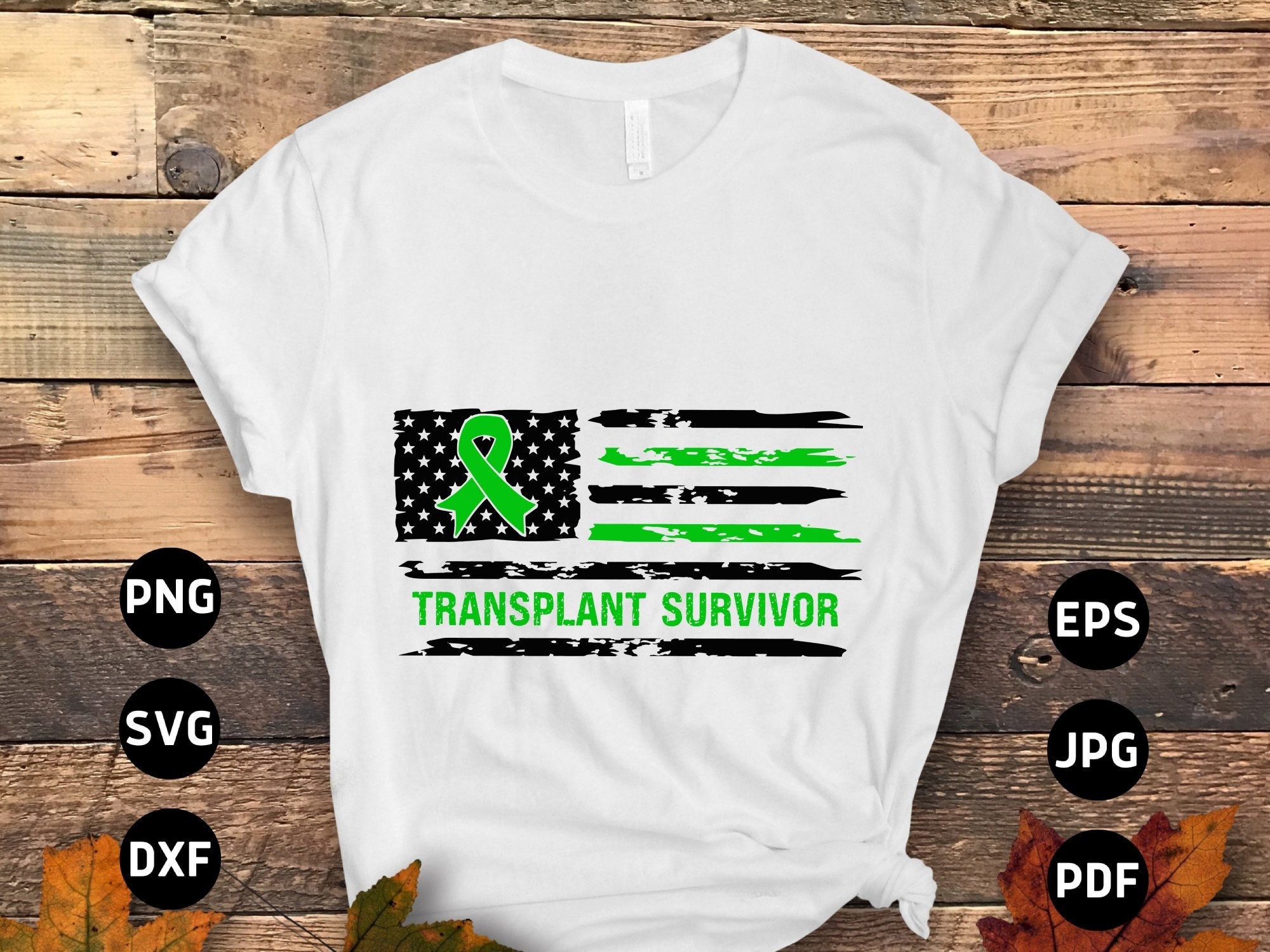 Świadomość przeszczepu narządów Svg Png, Flaga ocalałych po przeszczepie Svg, Oddawanie narządów Svg Cricut Cut File Projekt sublimacji