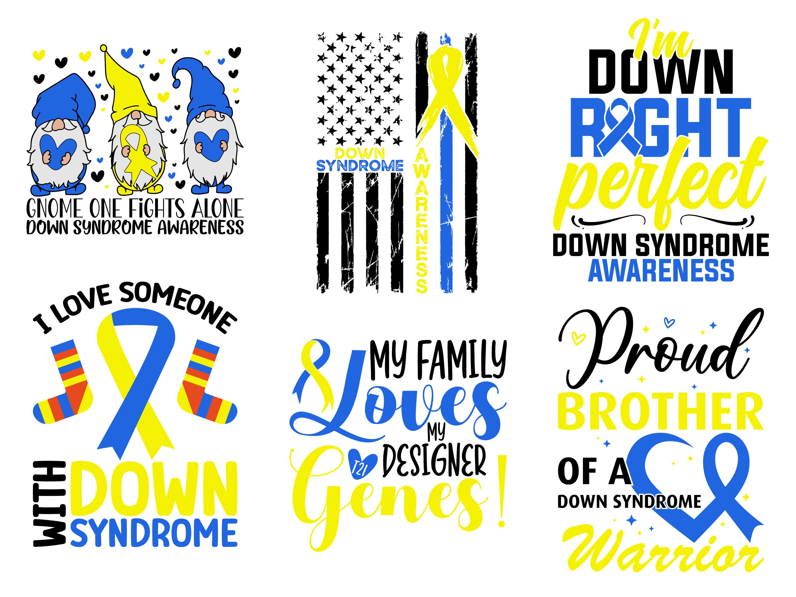 Down Syndrome Awareness Svg Bundle, Down Syndrome Awareness Png Bundle ...