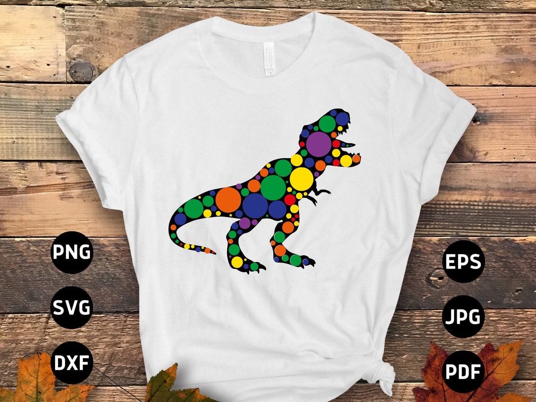 Dot Day Svg Png, Dinosaur Polka Dot Svg, Funny International Dot Day ...