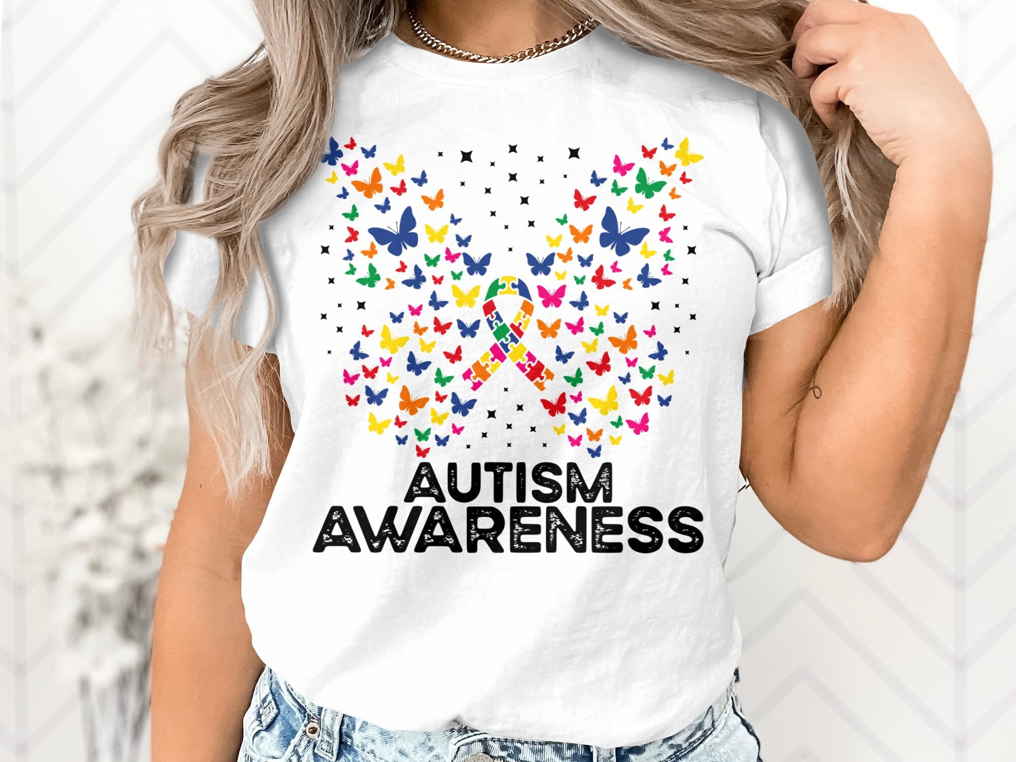 Autism Awareness Butterfly Svg, Autism Awareness Svg Png, Puzzle Piece ...