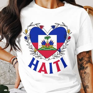 Haitian Heart Png, Haitian Flag Png Sublimation, Haitian Republic Png, Haiti Flag Shirt Png Designs