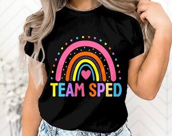 Team Sped Svg Png, Special Education Teacher Svg, Sped Svg, Speducator Svg, Back to School Rainbow Svg Cut File Cricut Sublimation Design