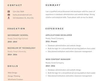 CV and cover letter