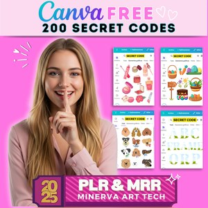 200種類以上のCanvaシークレットコードチートリスト：TikTokエレメントガイド（PLR＆MRR）