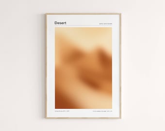 Gradient Wall Art, Grainy Gradient Poster, Abstract Desert Home Decor, Modern Print, Warm Color Print, Digital Download