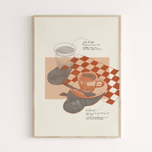 Wall Art: Coffee Break Print, Printable La Dolce Vita Poster, Wall Decor to Inspire Life, Digital Download