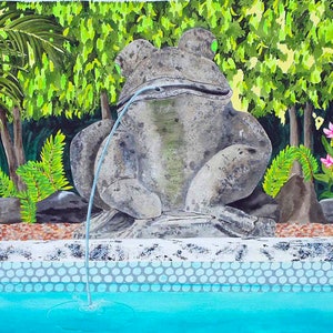Pool Frog Giclée Print