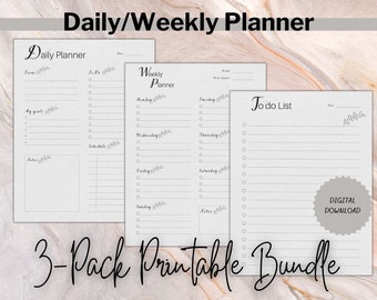 Elegant Floral Printable Planner, 5 Sizes, Fits Happy Planner Classic, Big and Mini &amp; Erin ...