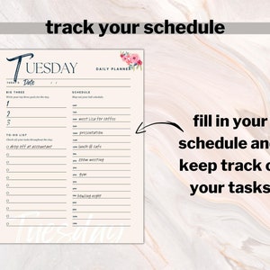 Elegant Floral Printable Planner, 5 Sizes, Fits Happy Planner Classic ...