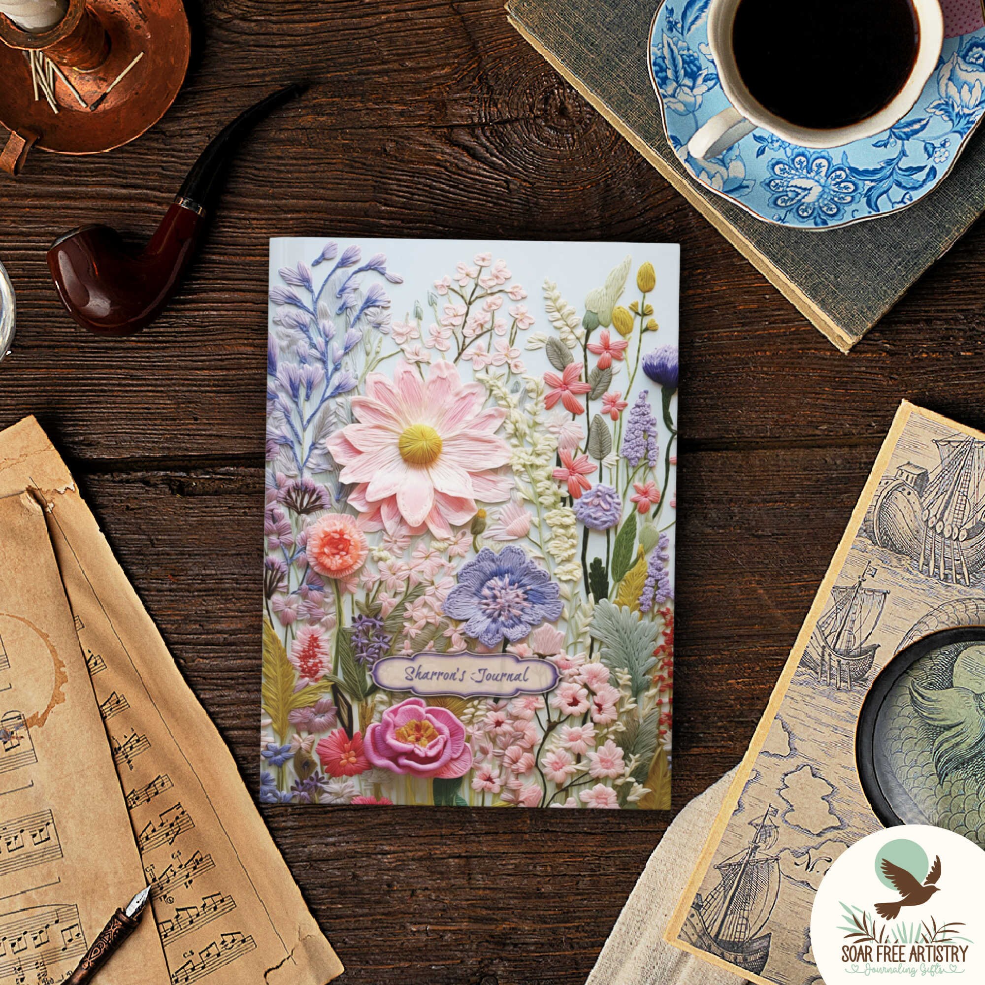 Cottagecore Wildflower Journal | Personalized Vintage Cottage Garden ...